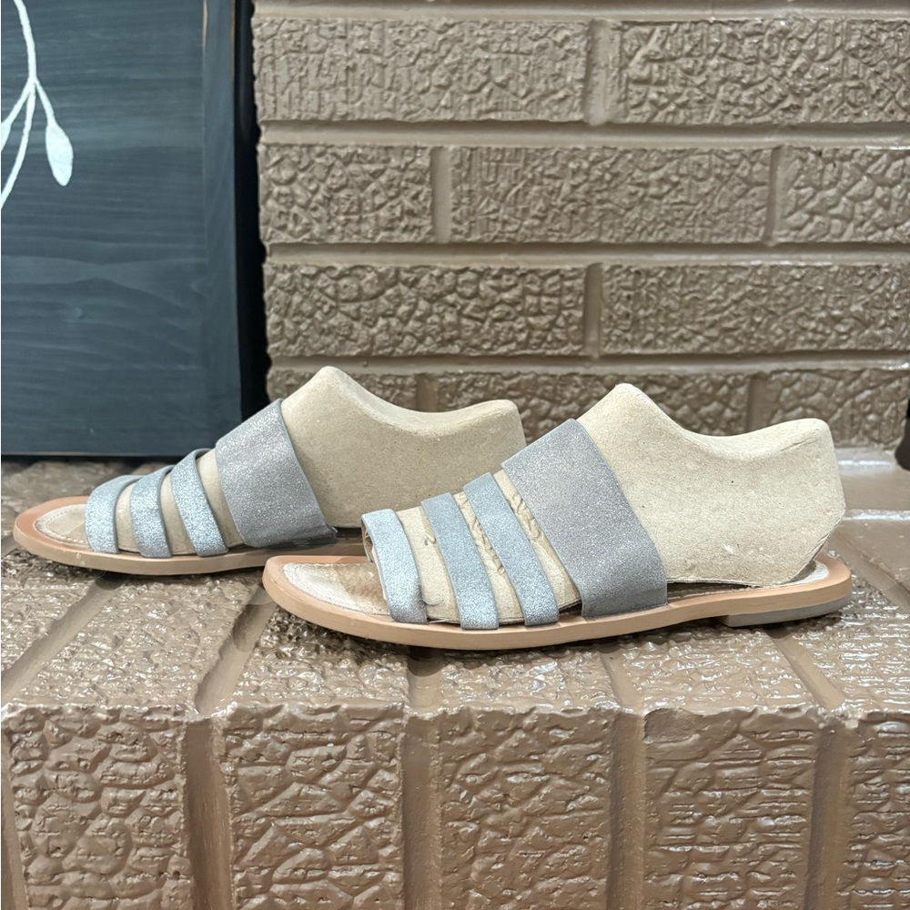 J. Jill  Gray Sparkles Strappy Sandals